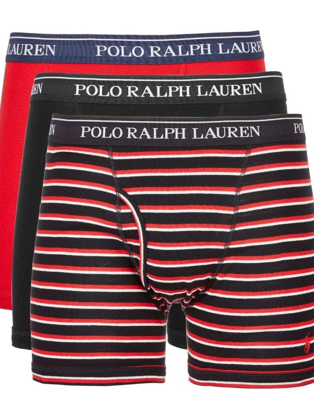 NWT Polo Ralph Lauren Men's Classic Fit Cotton 3 Boxer Briefs Multi Large